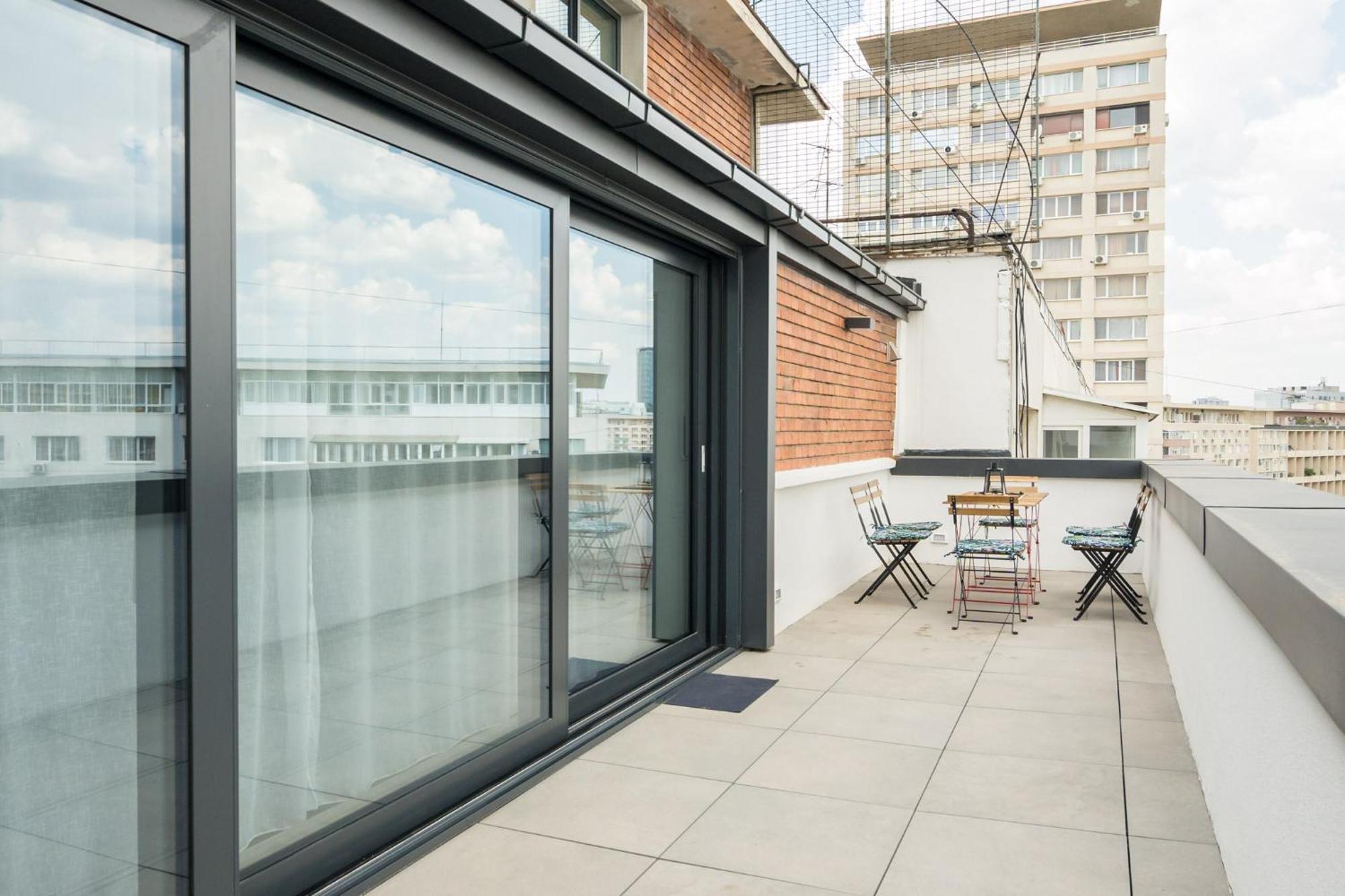 Mood Penthouse - 3Br Luxury Stay In บูคาเรสต์ ภายนอก รูปภาพ