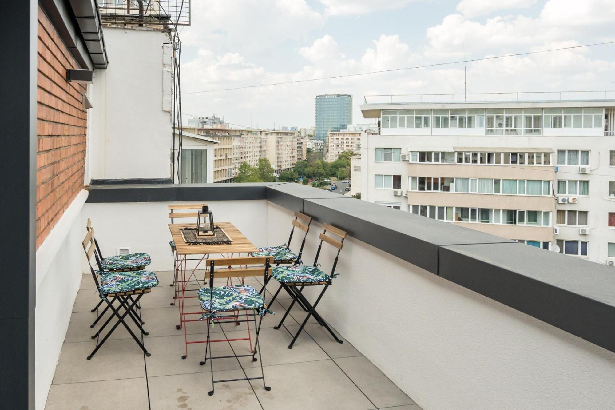 Mood Penthouse - 3Br Luxury Stay In บูคาเรสต์ ภายนอก รูปภาพ